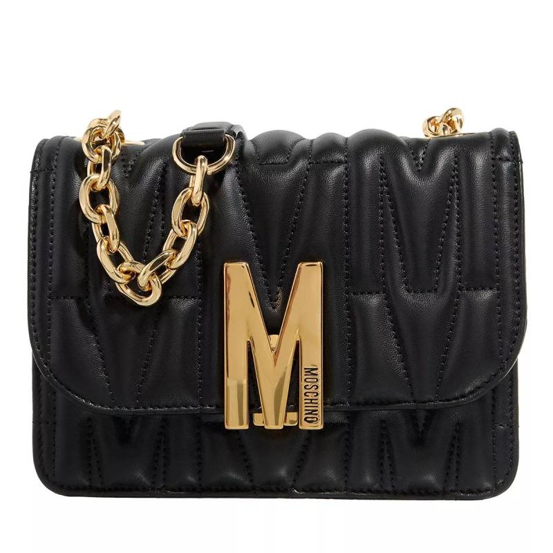 Moschino Schultertasche - "M" Group Quilted Shoulder Bag - Gr. unisize - in Schwarz - für Damen von Moschino