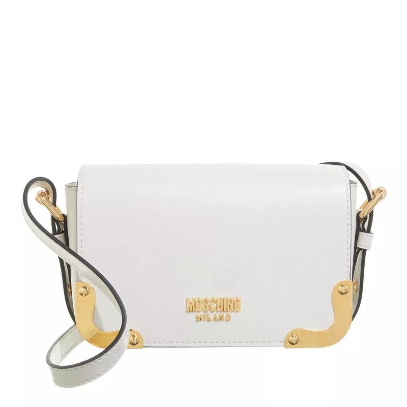 Moschino Schultertasche - Metal Corner Shoulder Bag - Gr. unisize - in Beige - für Damen von Moschino