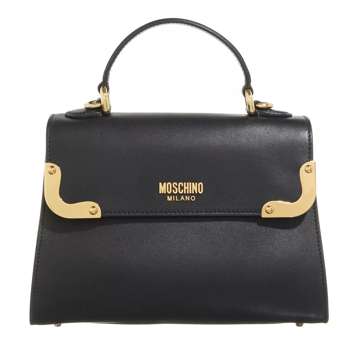 Moschino Umhängetasche - Metal Corner Shoulder Bag - Gr. unisize - in Schwarz - für Damen von Moschino