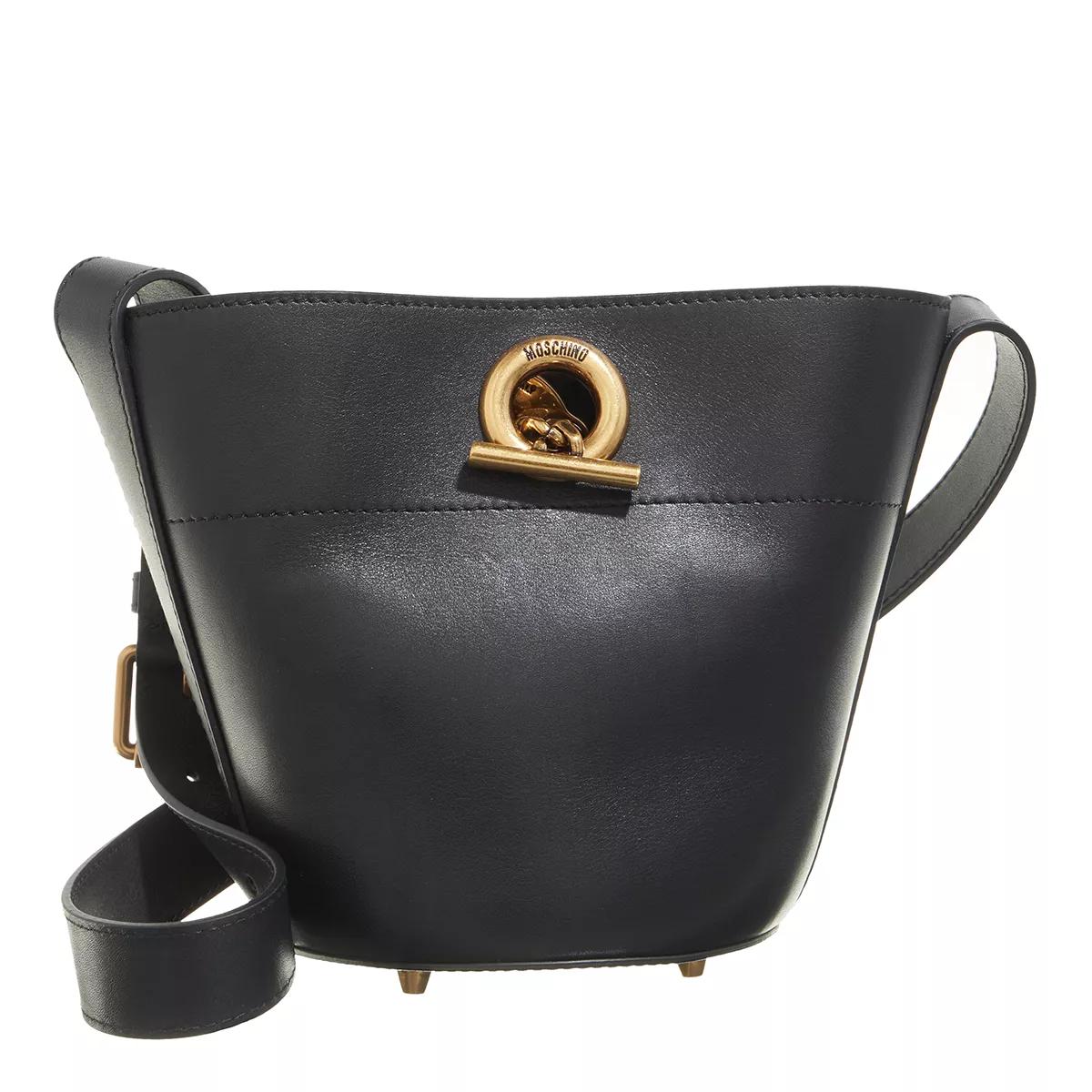 Moschino Umhängetasche - Metal Toggle Shoulder Bag - Gr. unisize - in Schwarz - für Damen von Moschino