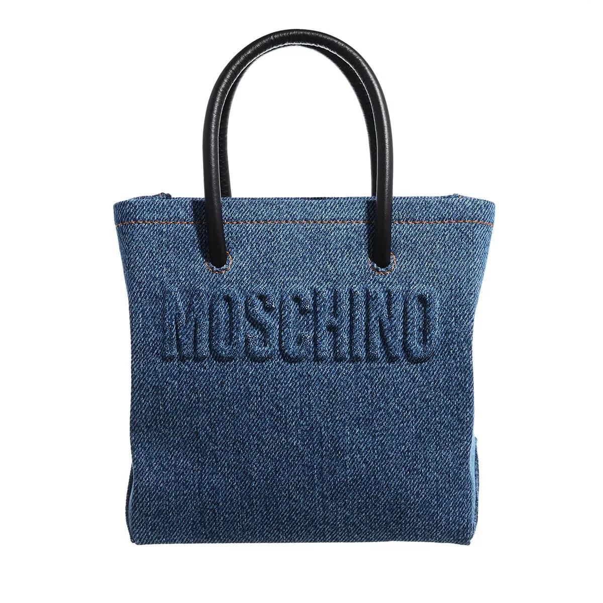 Moschino Schultertasche - Shopping Bag-Denim - Gr. unisize - in Blau - für Damen von Moschino