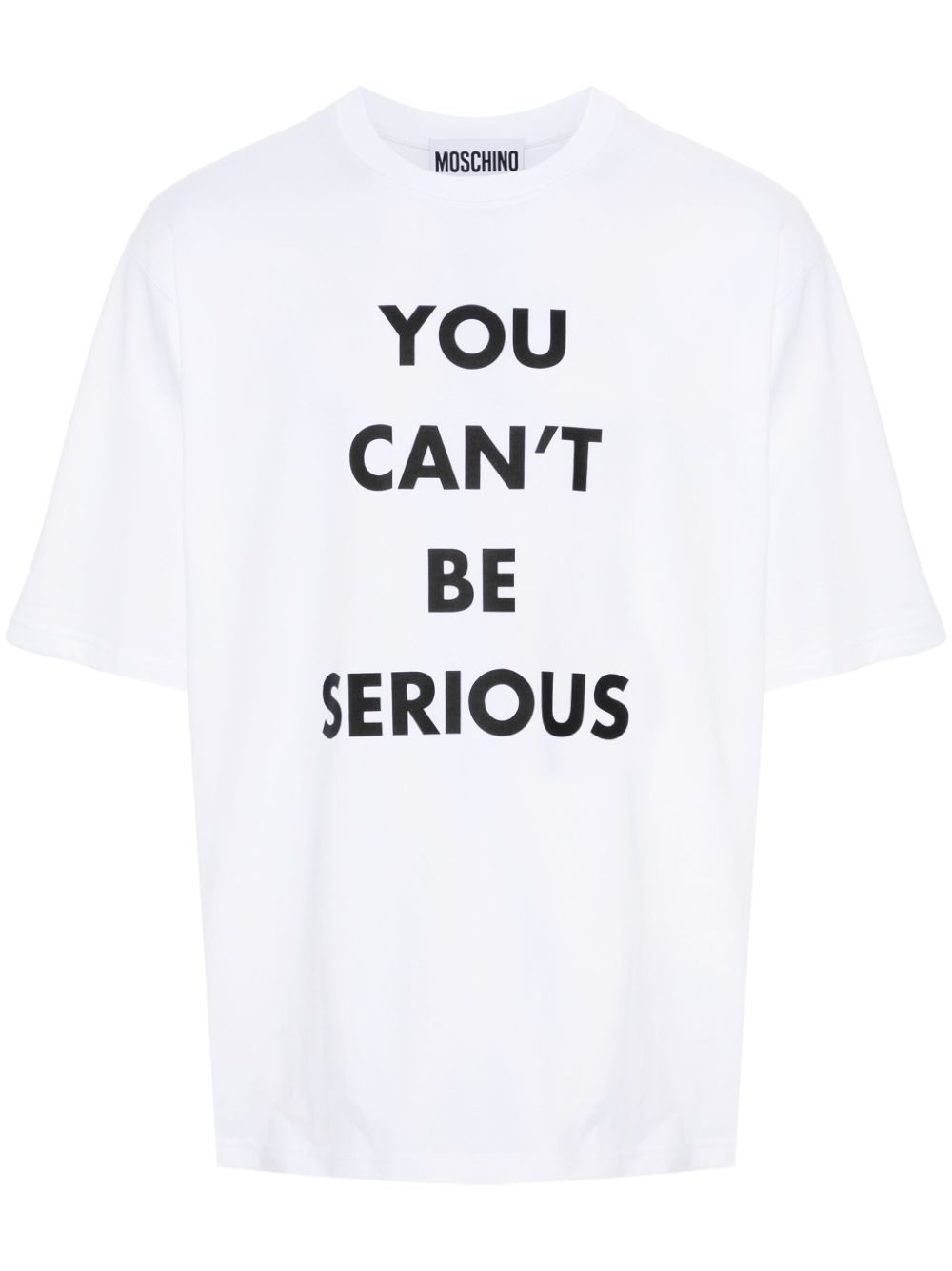 Moschino You Can't Be Serious T-shirt - White von Moschino