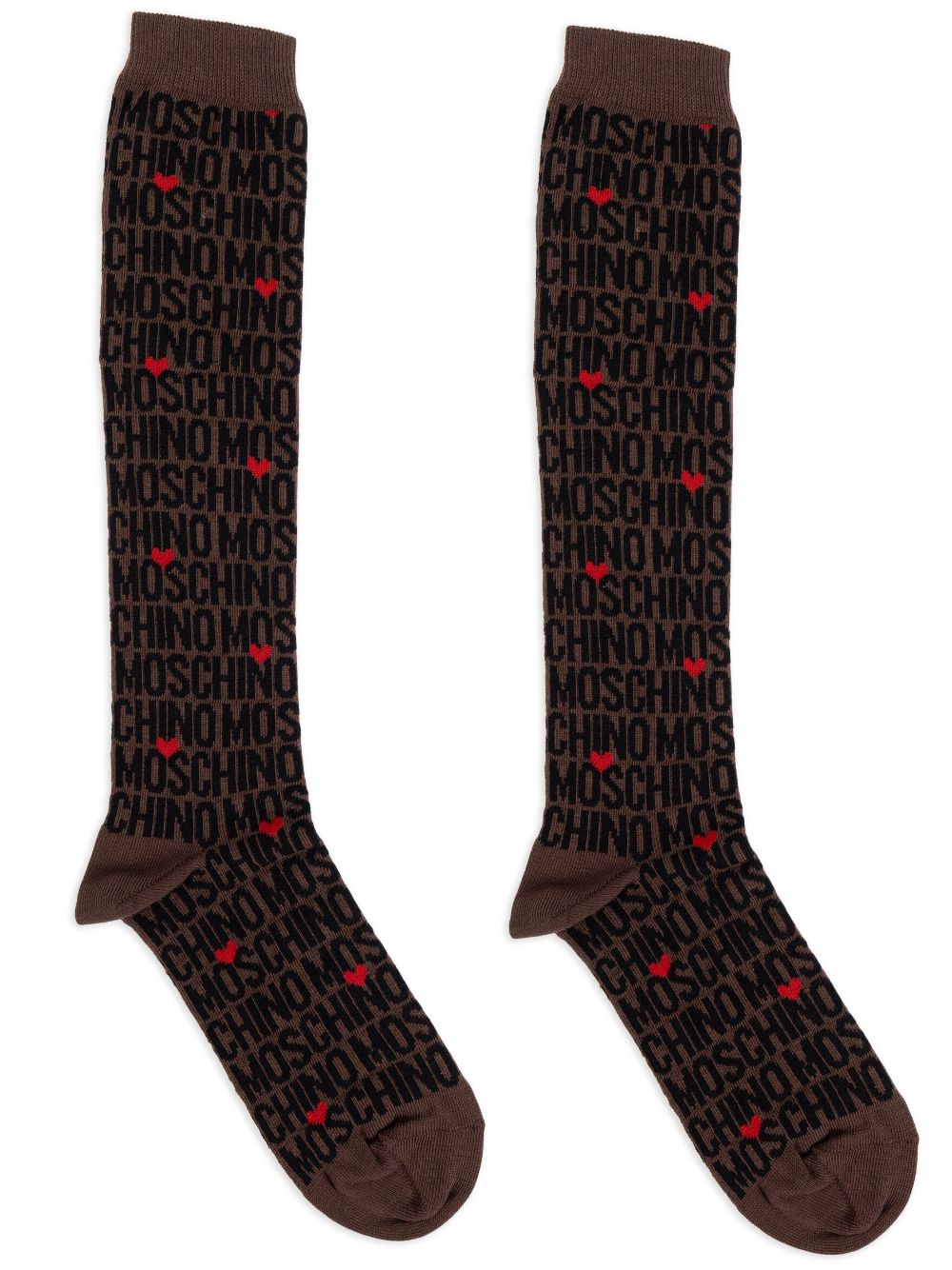 Moschino all-over print socks - Black von Moschino