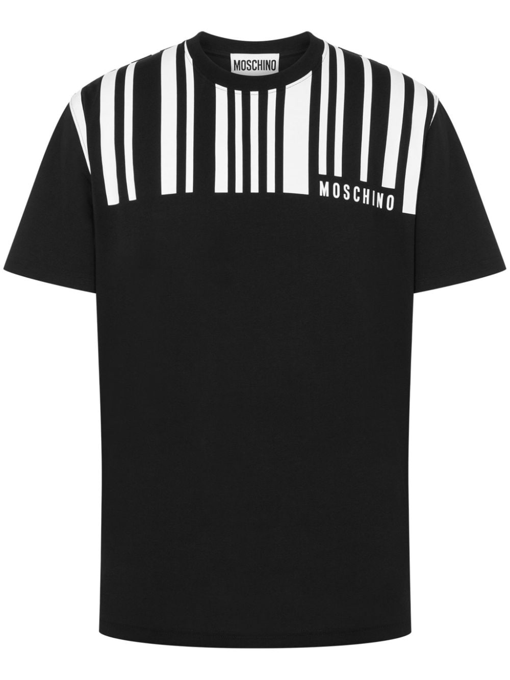 Moschino barcode-print cotton t-shirt - Black von Moschino