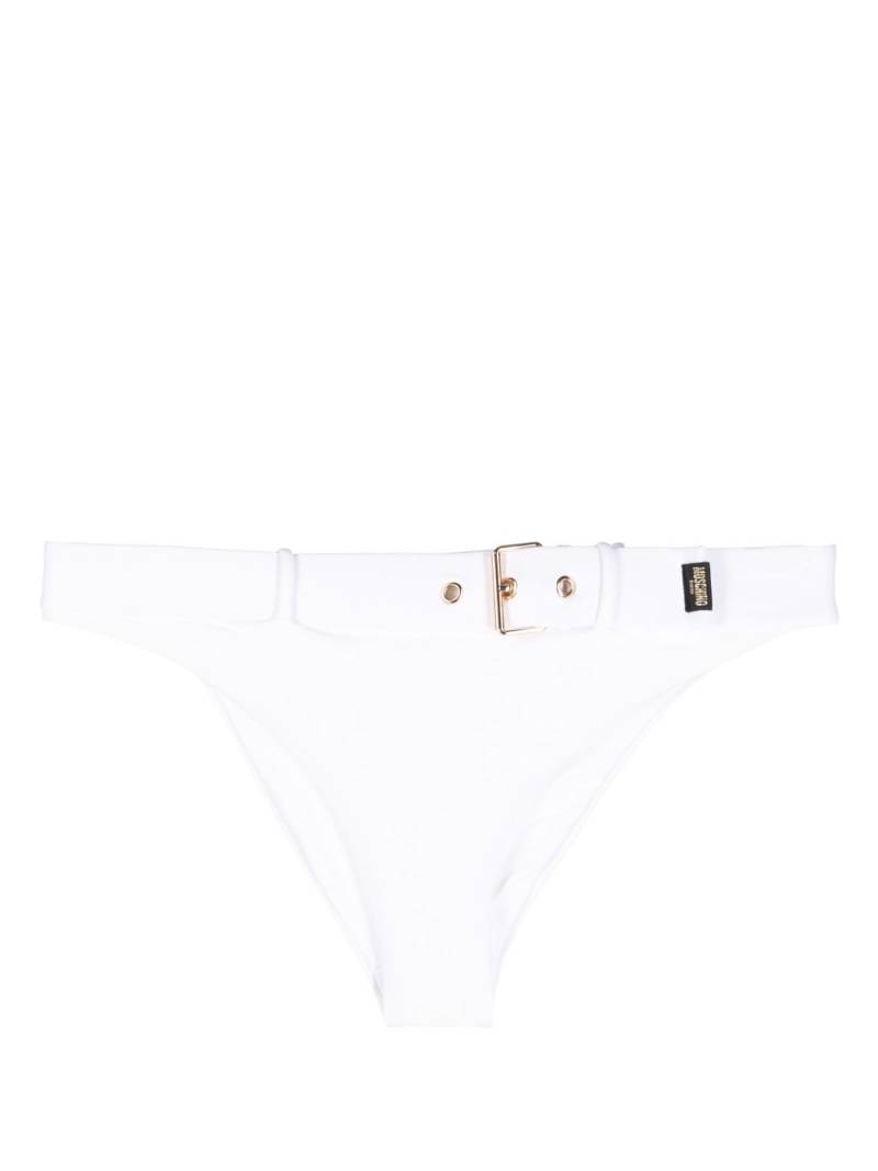 Moschino belted bikini bottoms - White von Moschino