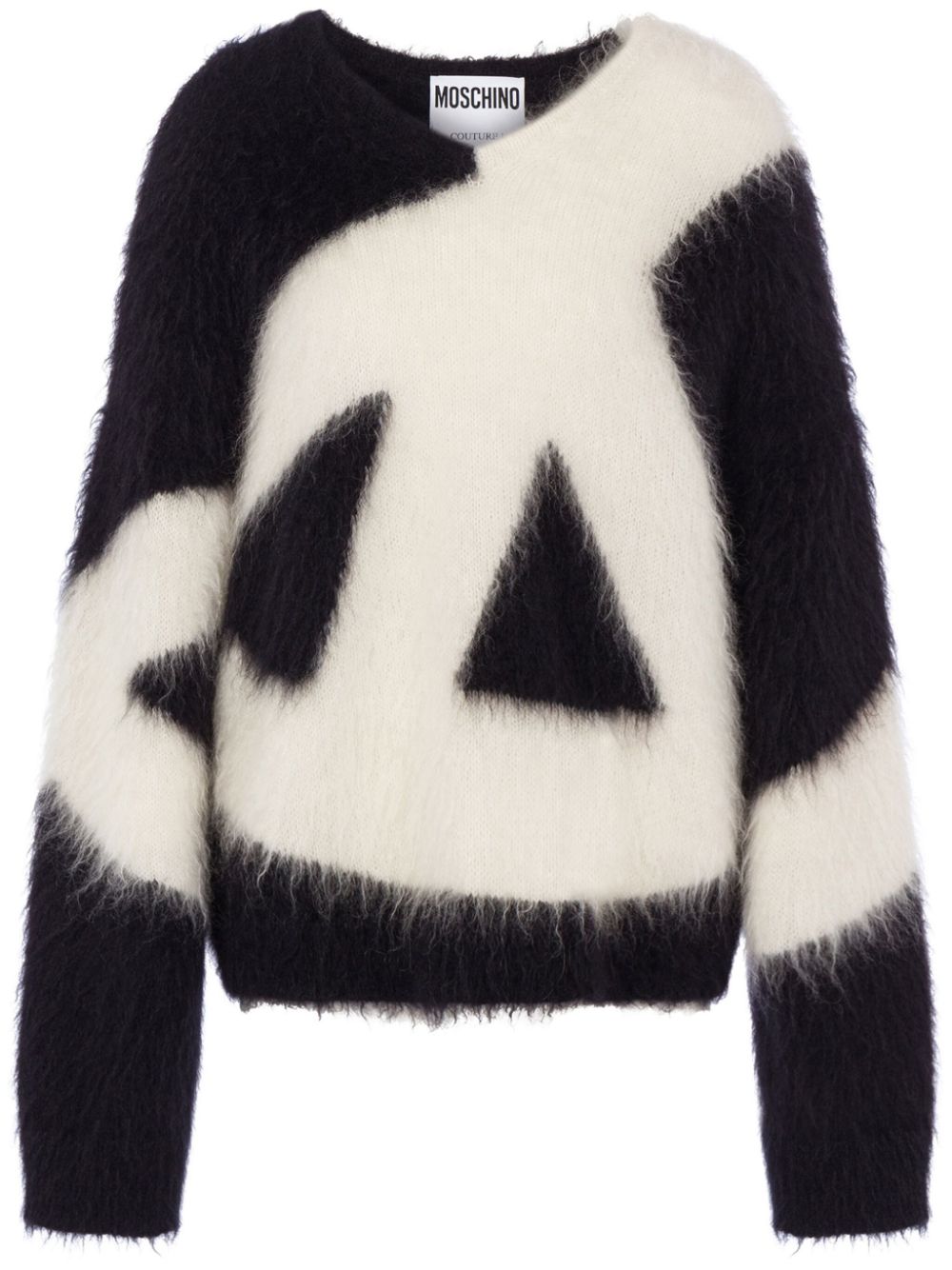 Moschino brushed mohair-wool blend jumper - Black von Moschino