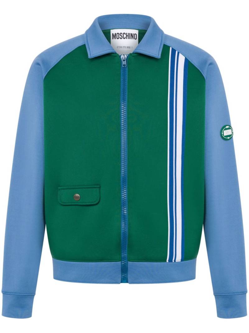 Moschino colour-block track jacket - Green von Moschino