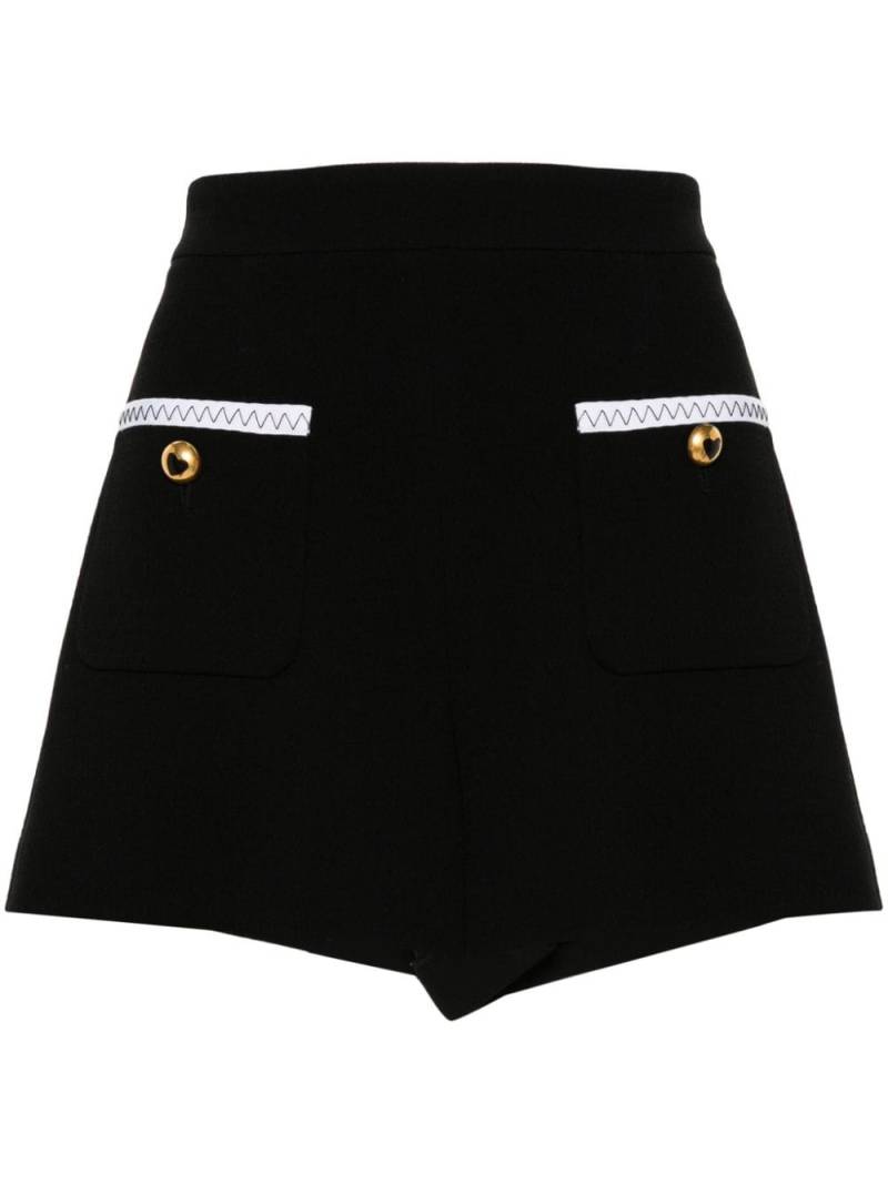 Moschino contrasting-trim shorts - Black von Moschino