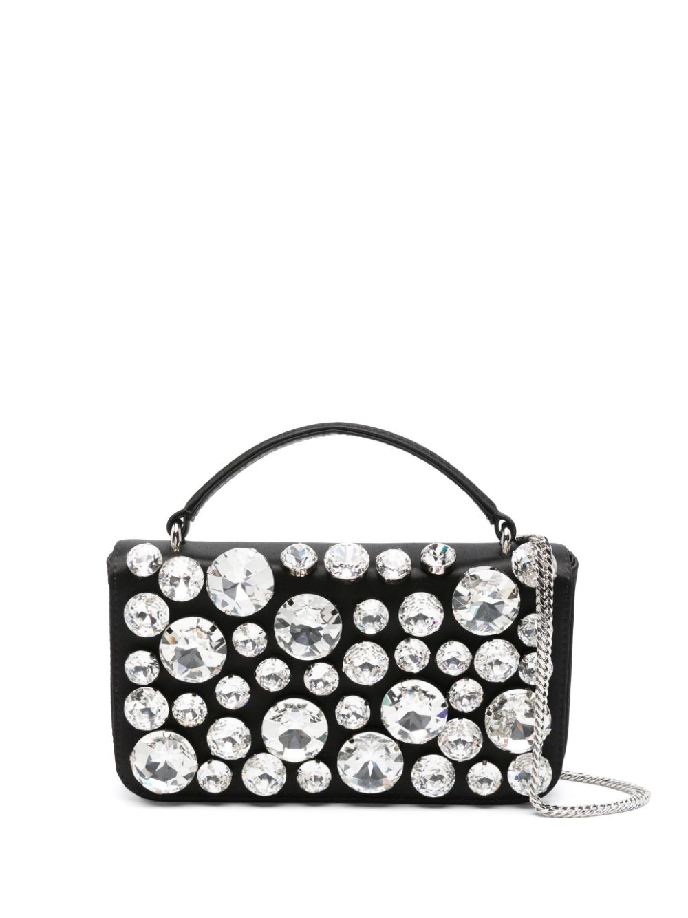 Moschino crystal-embellished mini bag - Black von Moschino