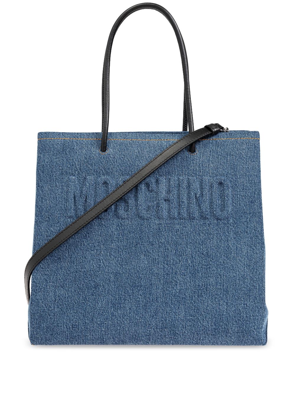 Moschino denim tote bag - Blue von Moschino