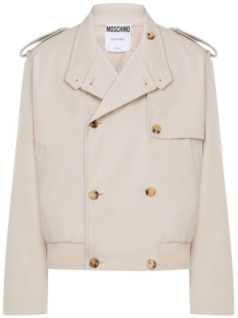 Moschino double-breasted jacket - Neutrals von Moschino