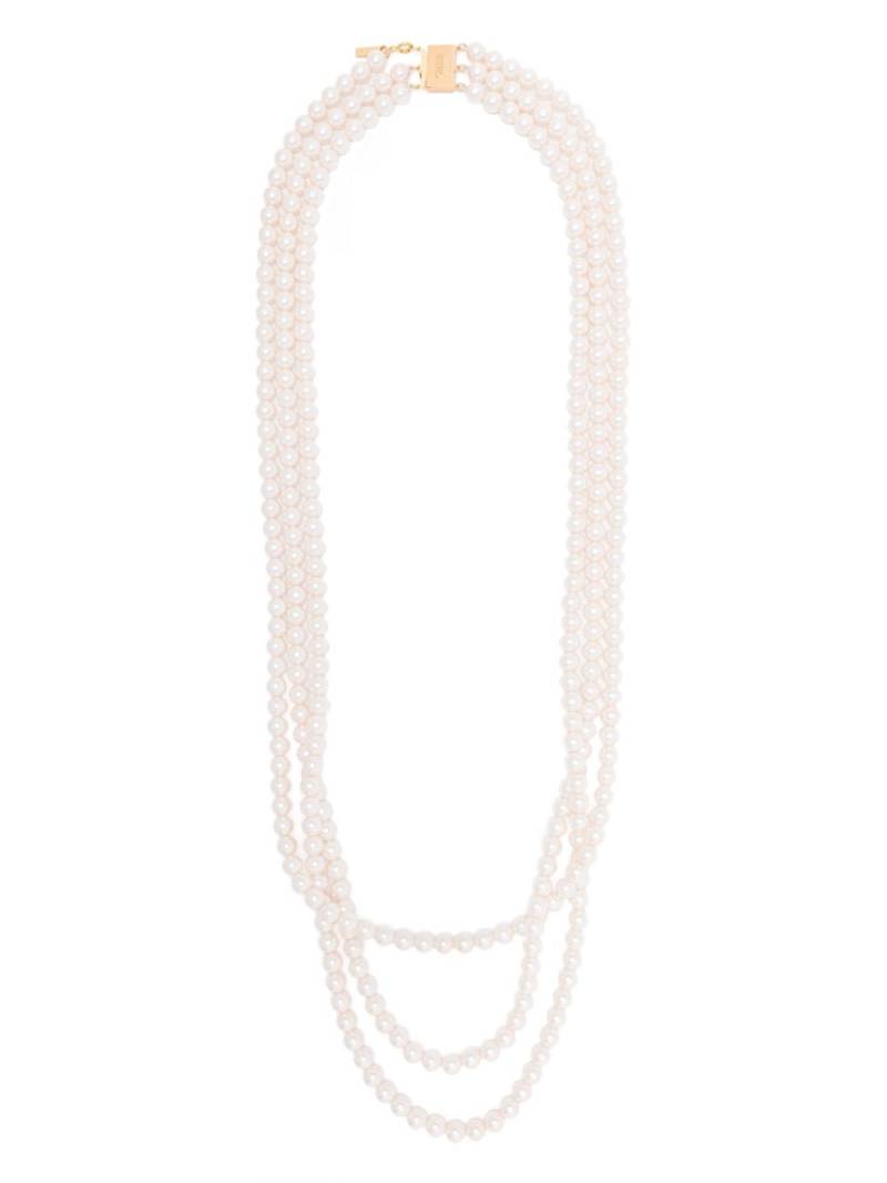 Moschino faux-pearl necklace - Gold von Moschino