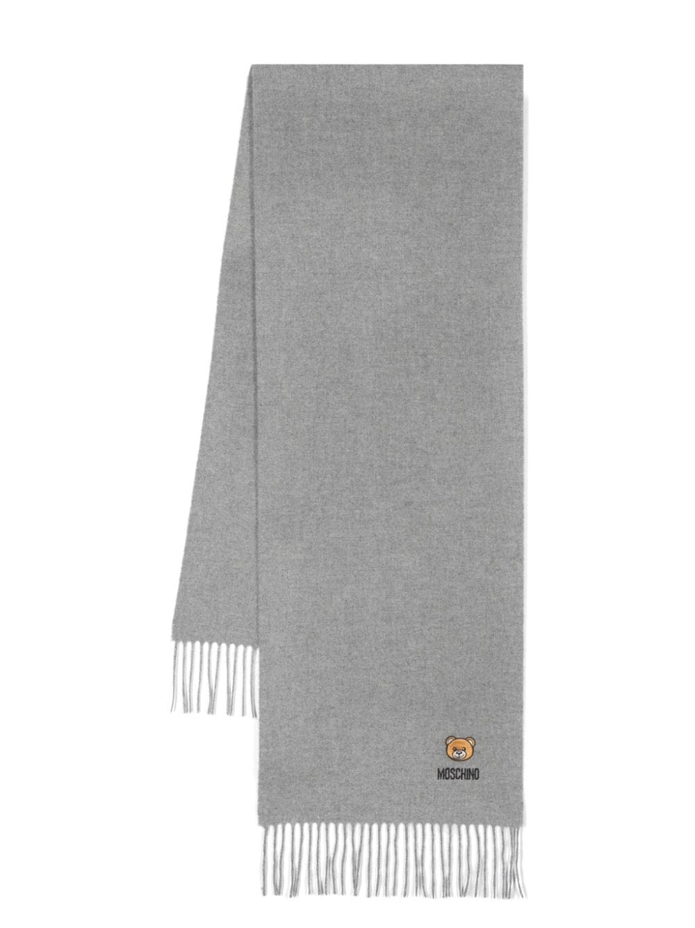 Moschino fringed scarf - Grey von Moschino