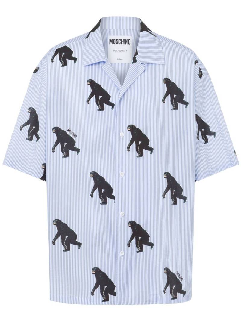 Moschino graphic-print shirt - Blue von Moschino