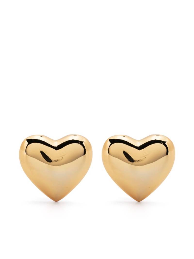 Moschino heart-cut earrings - Gold von Moschino