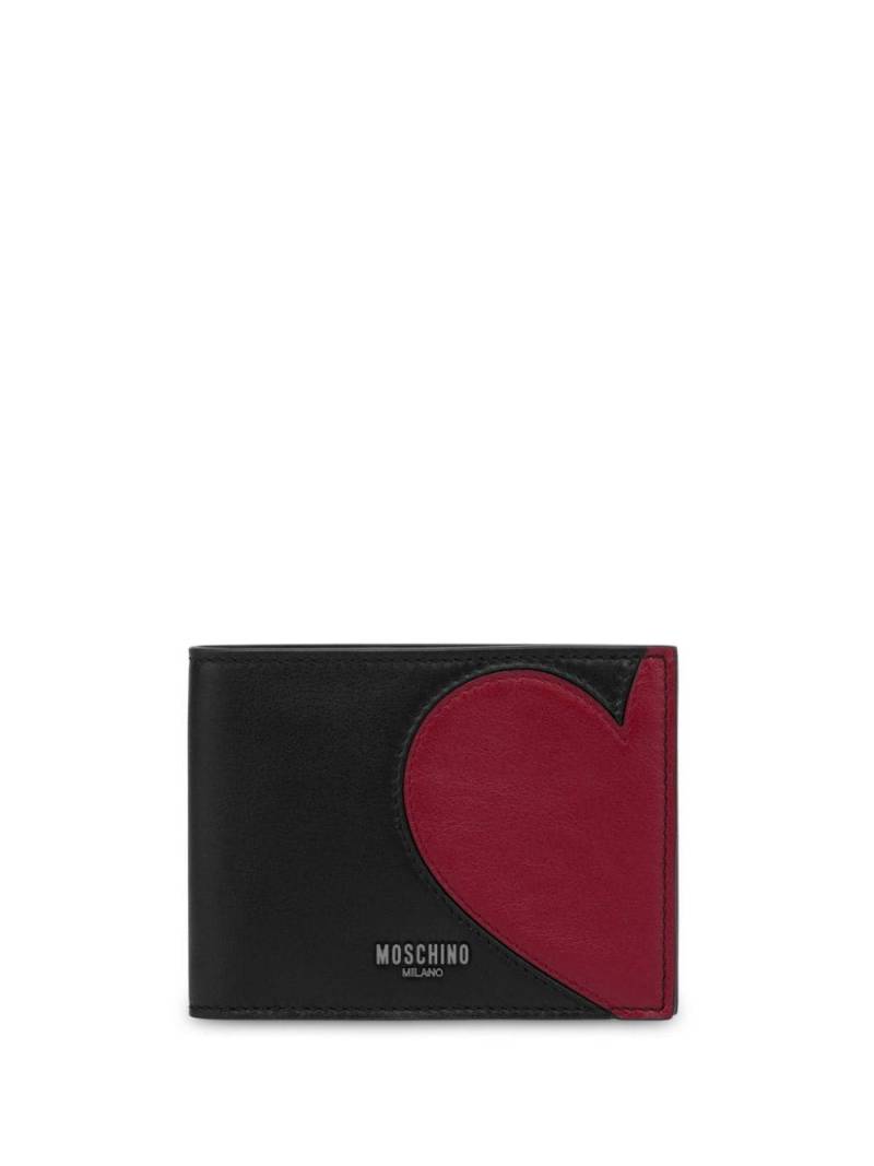 Moschino heart-motif leather wallet - Black von Moschino