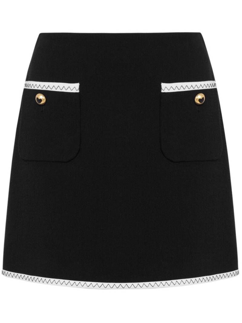 Moschino high-rise mini skirt - Black von Moschino