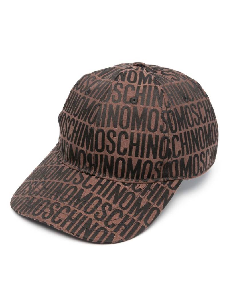 Moschino jacquard logo-motif baseball cap - Black von Moschino