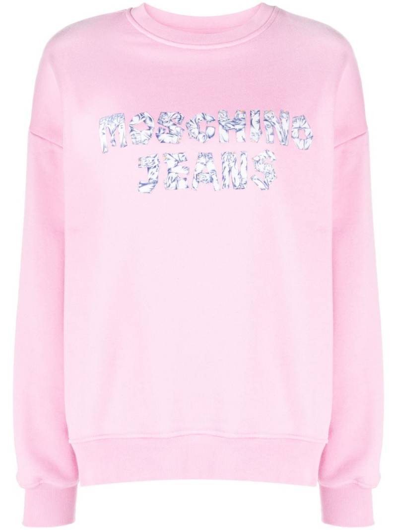 Moschino jeans logo-print sweatshirt - Pink von Moschino