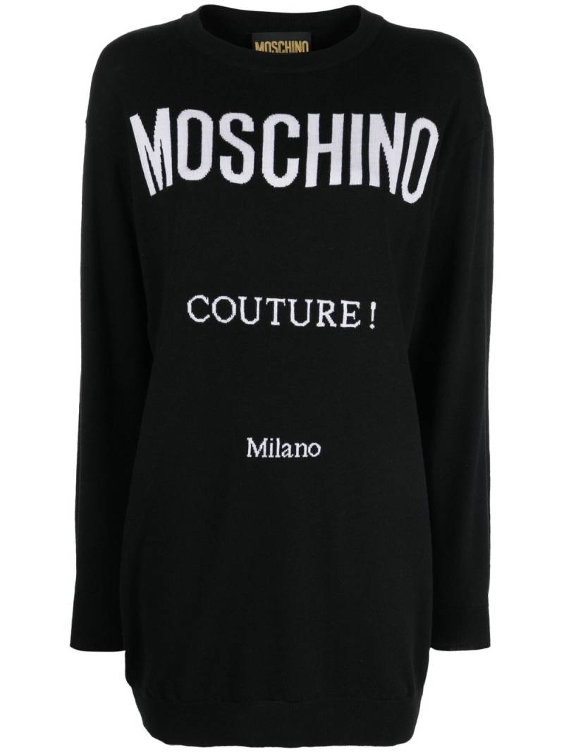 Moschino knitted Couture mini dress - Black von Moschino