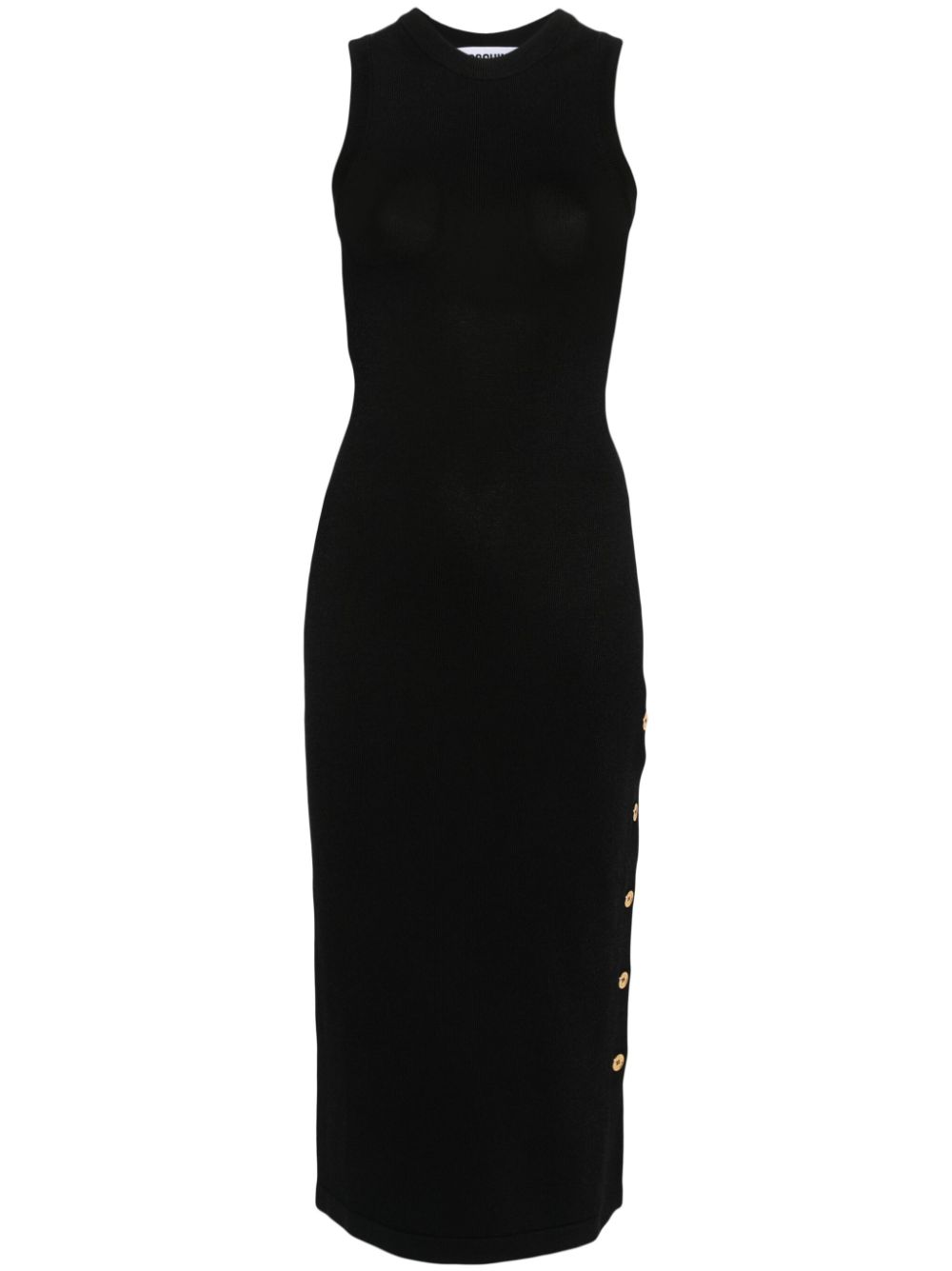 Moschino knitted midi dress - Black von Moschino