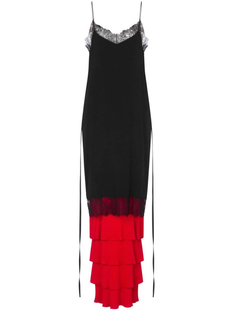 Moschino lace-panel knitted dress - Black von Moschino