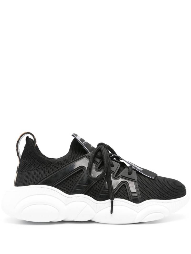 Moschino lace-up mesh sneakers - Black von Moschino