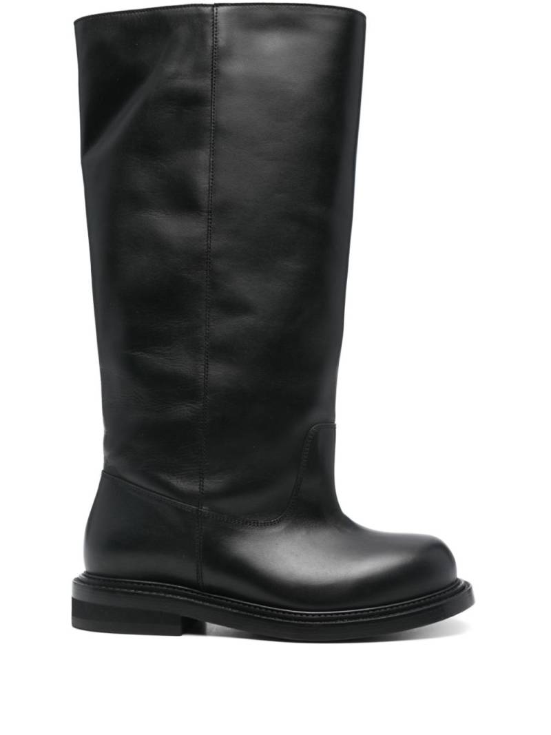 Moschino leather boots - Black von Moschino