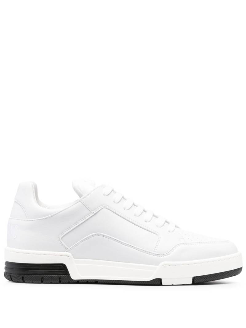 Moschino leather lace-up sneakers - White von Moschino