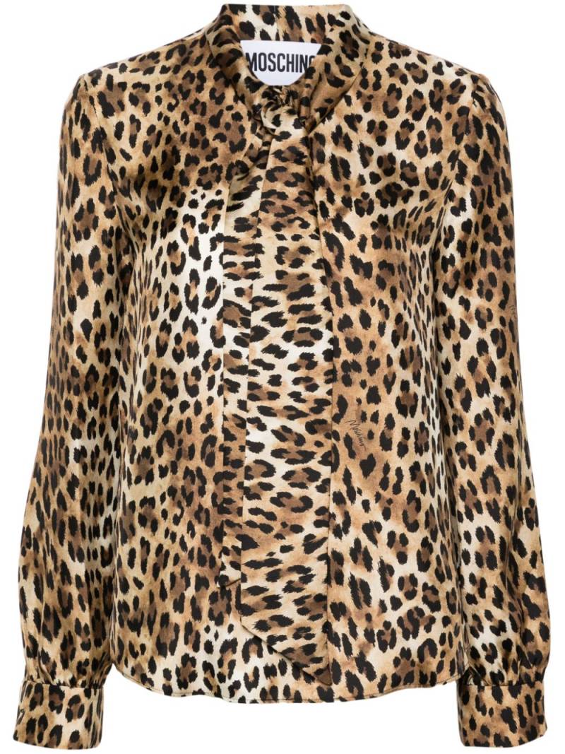 Moschino leopard-print blouse - Brown von Moschino