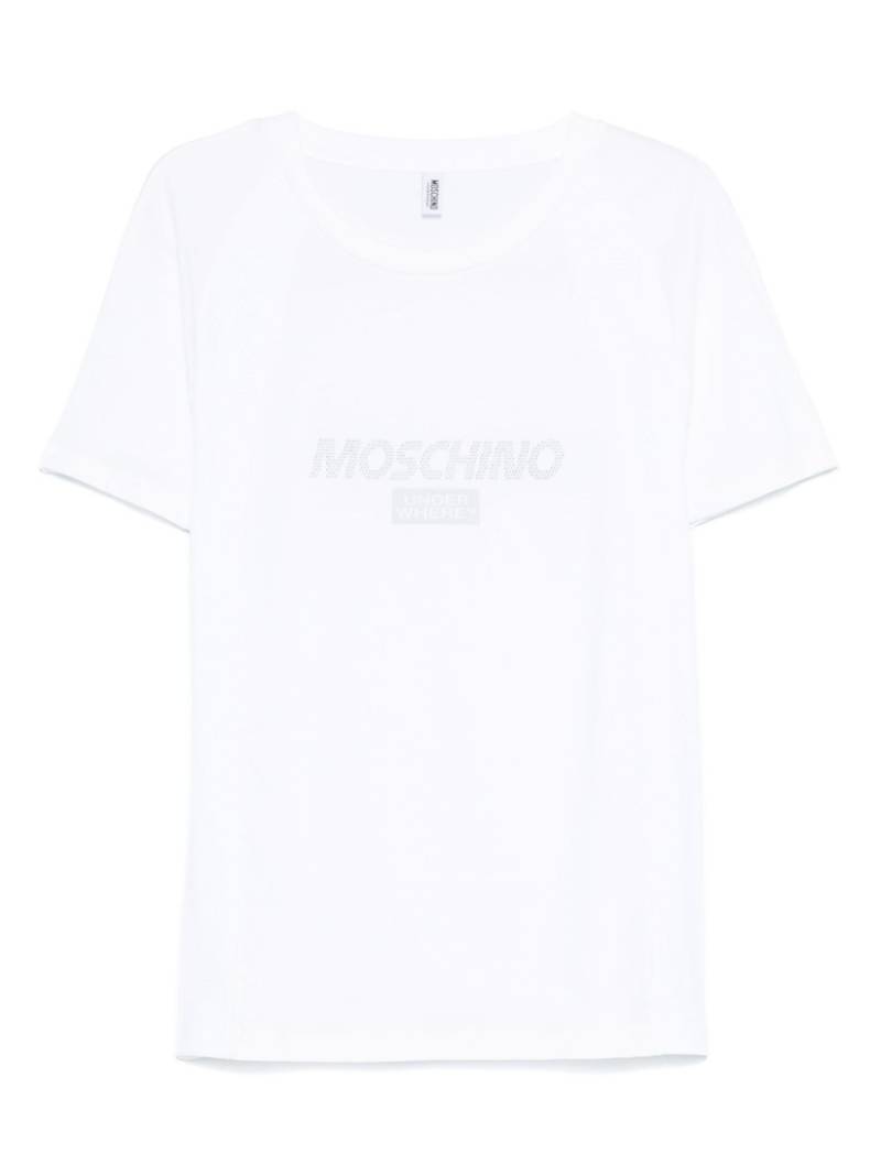 Moschino logo-appliqué T-shirt - White von Moschino