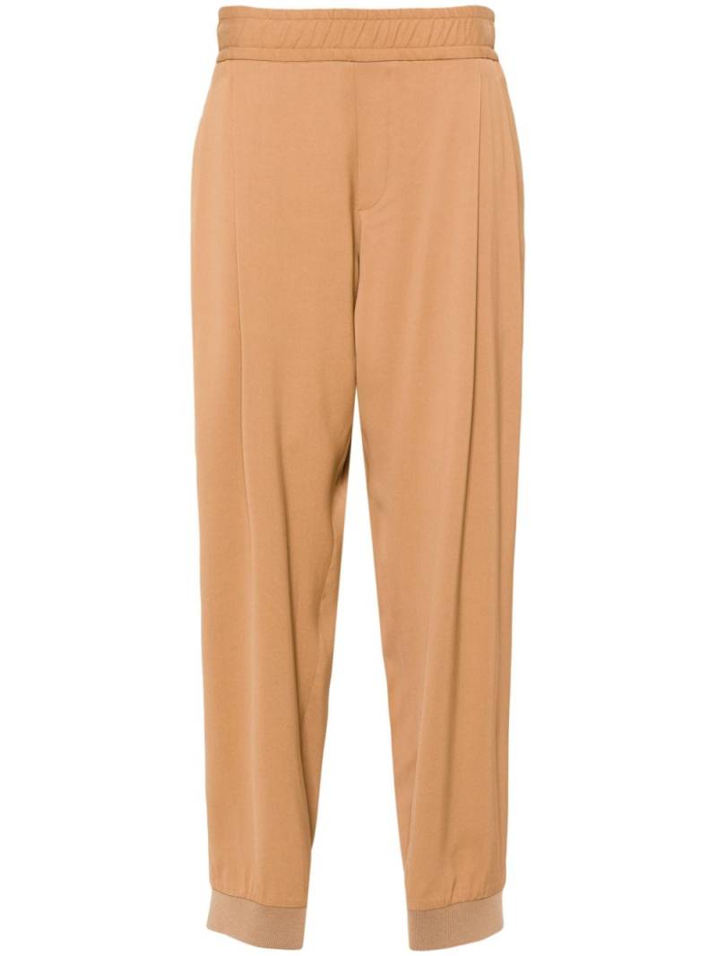 Moschino logo-appliqué track pants - Brown von Moschino