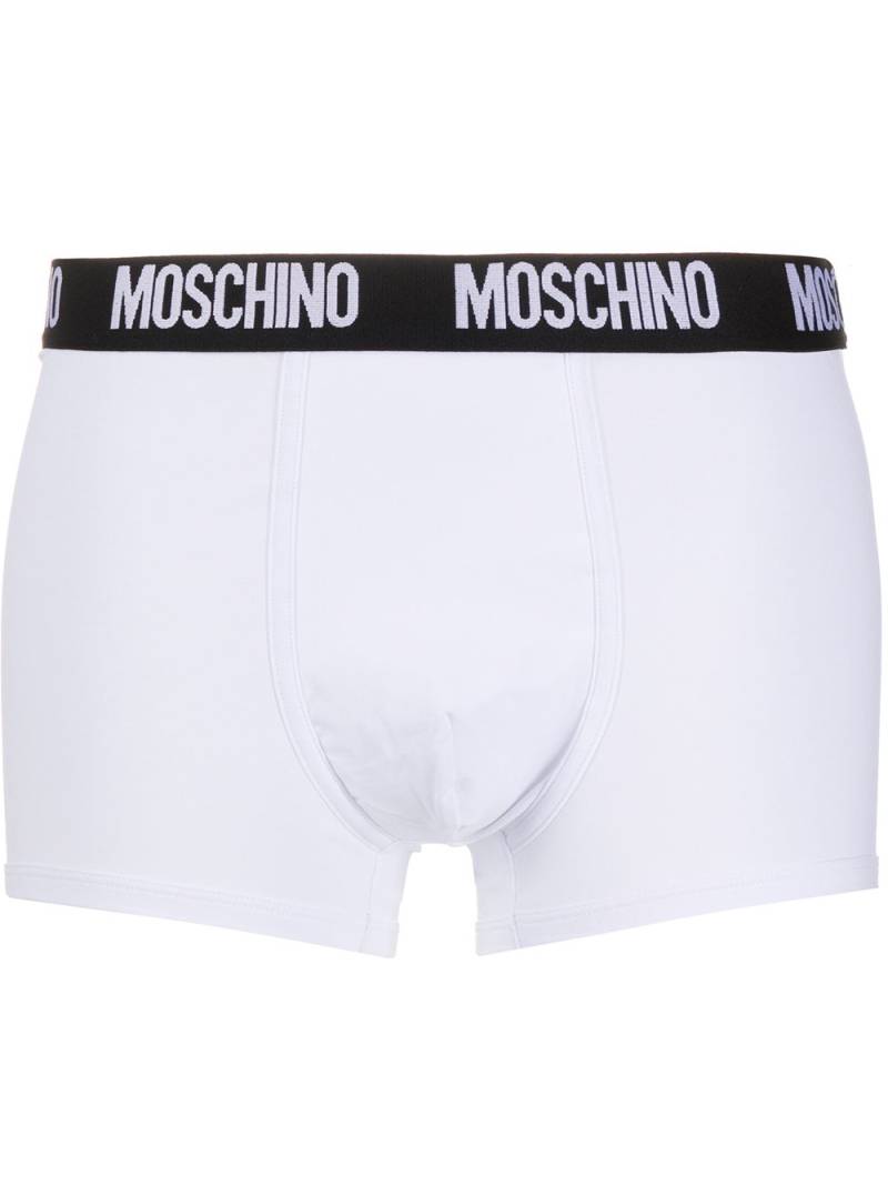 Moschino logo boxers - White von Moschino