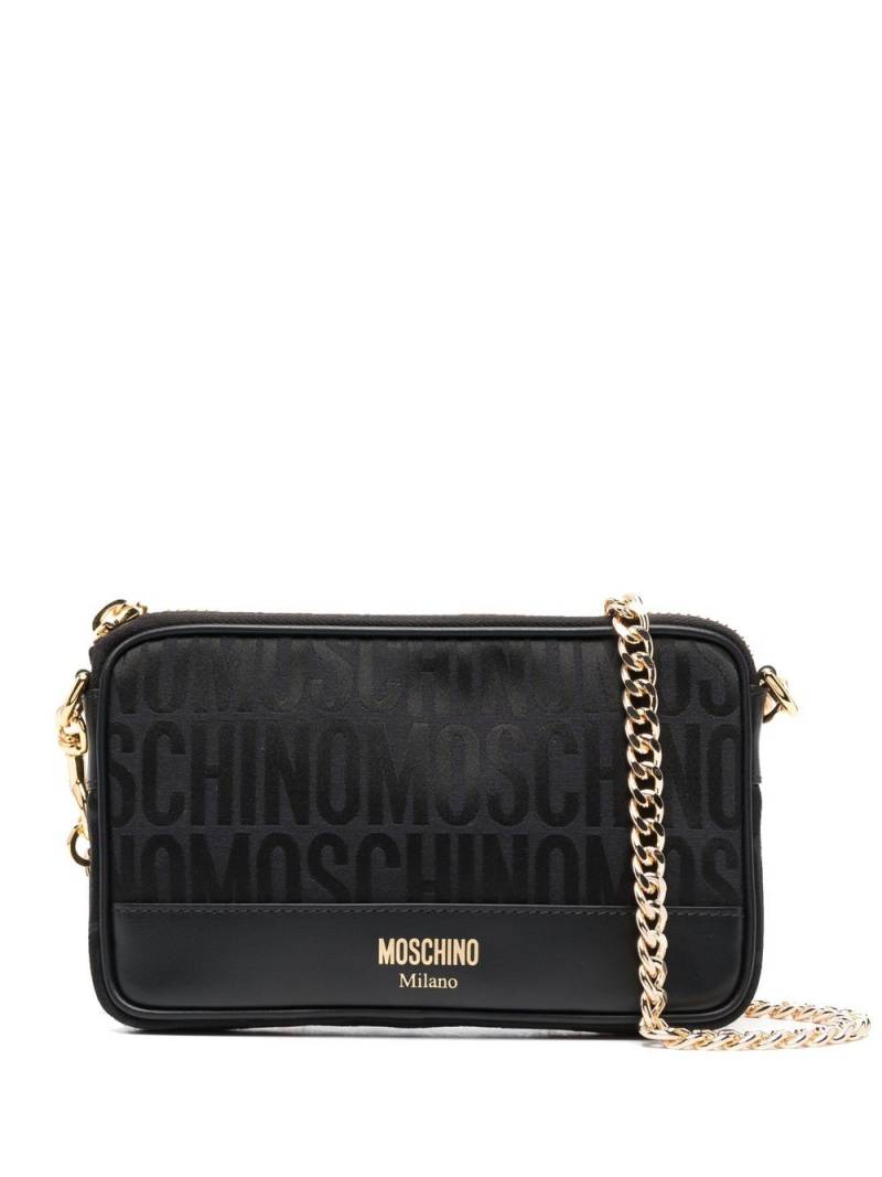 Moschino logo-detail shoulder bag - Black von Moschino