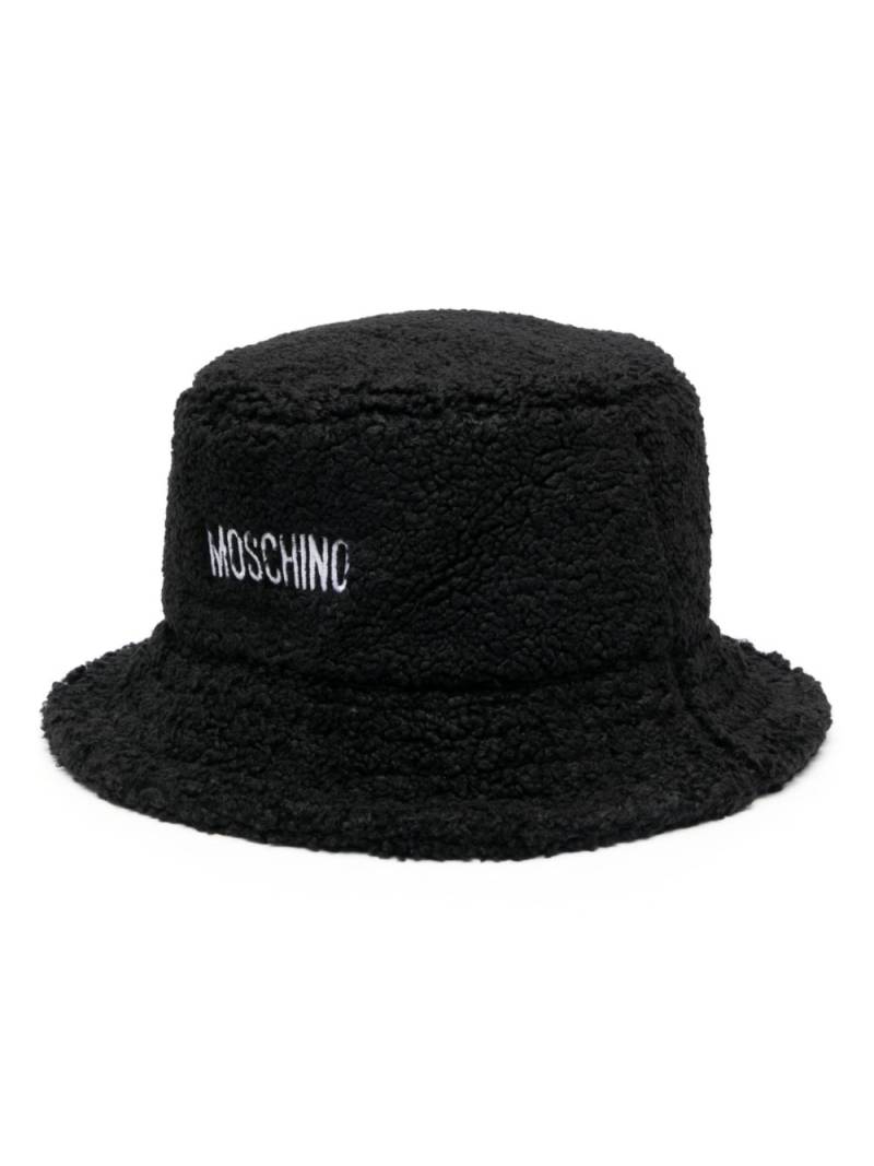 Moschino logo-embroidered bucket hat - Black von Moschino