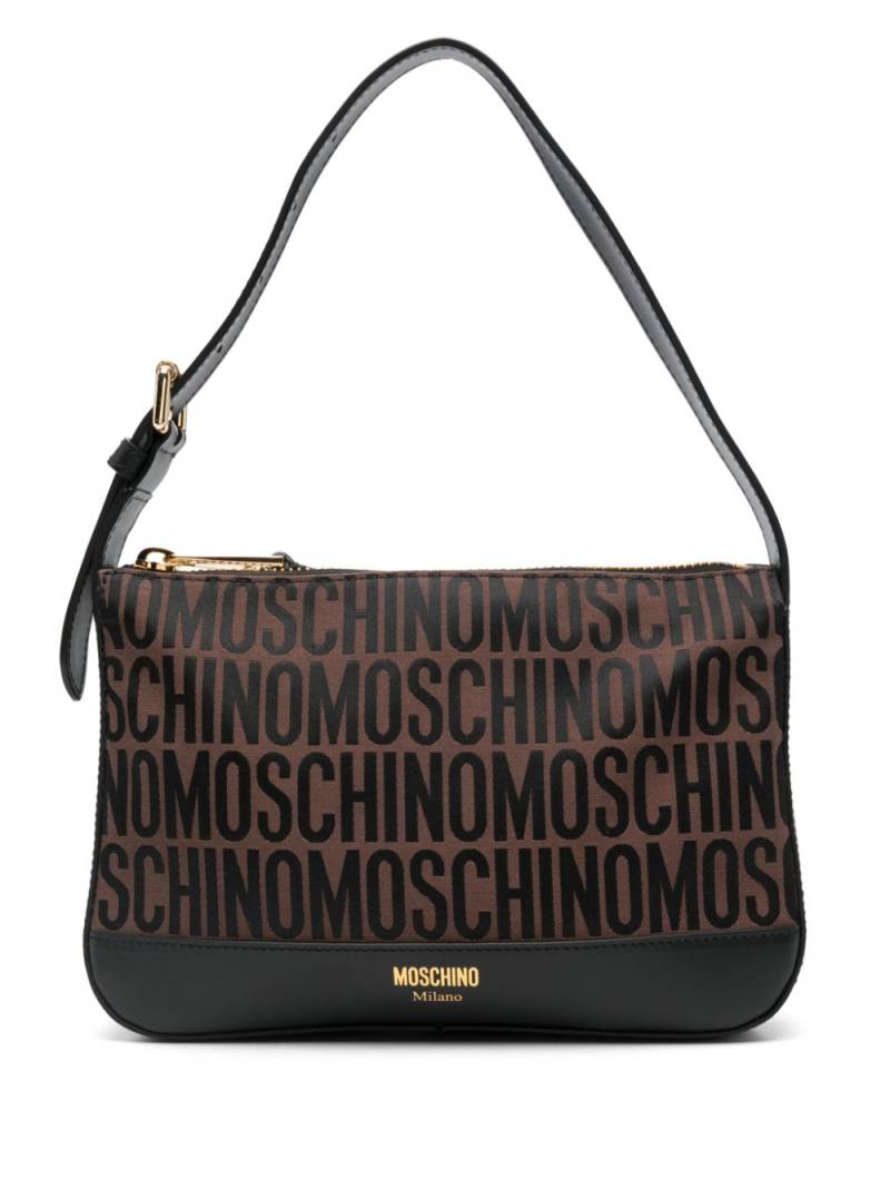 Moschino logo-jacquard tote bag - Brown von Moschino