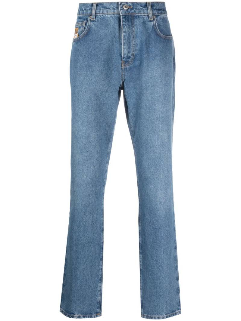 Moschino Leo Teddy-print skinny jeans - Blue von Moschino