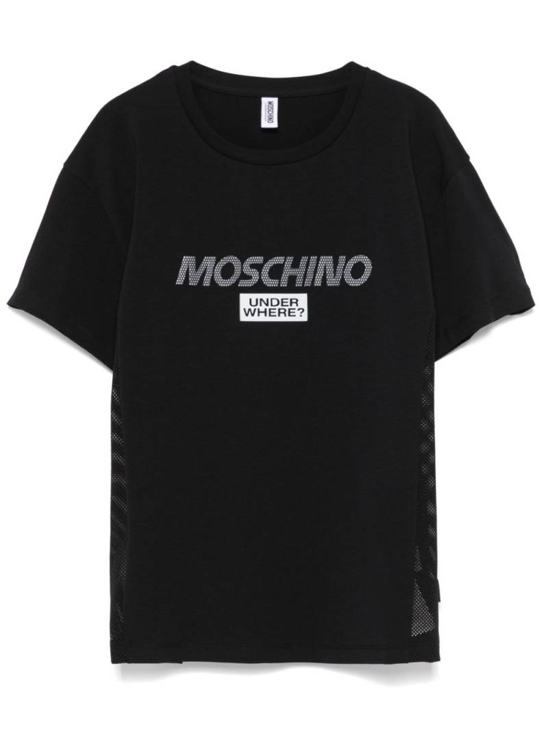 Moschino logo-print T-shirt - Black von Moschino