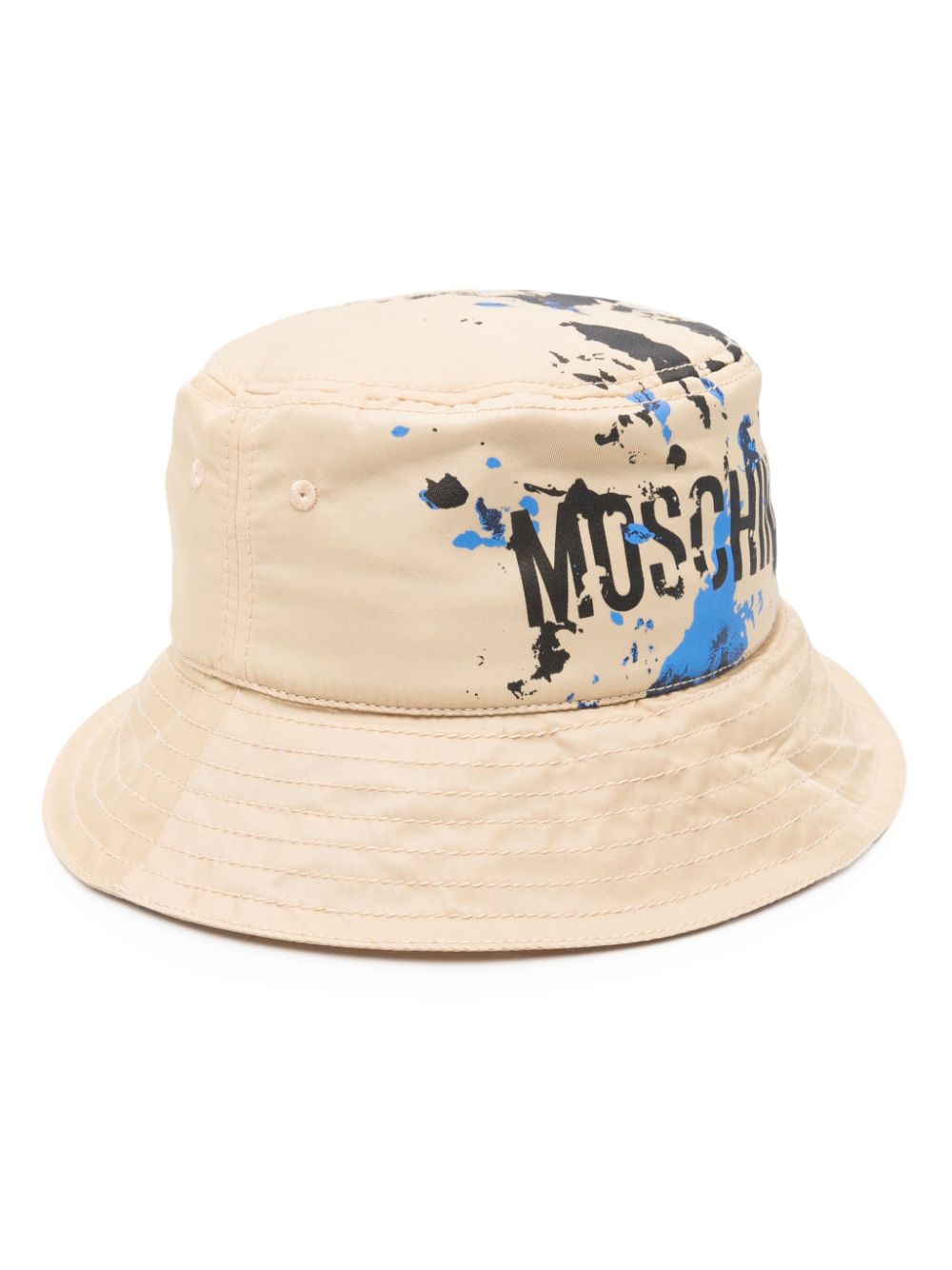 Moschino logo-print bucket hat - Neutrals von Moschino