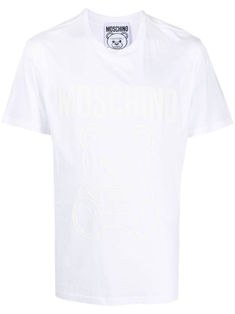 Moschino logo-print cotton T-Shirt - White von Moschino