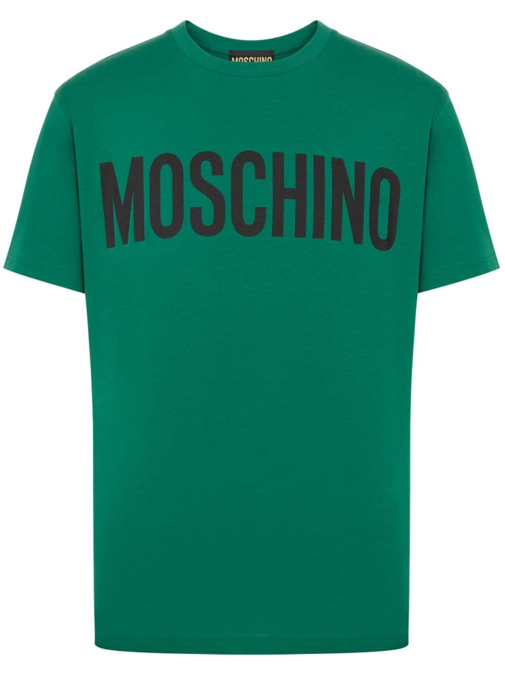 Moschino logo-print cotton T-shirt - Green von Moschino