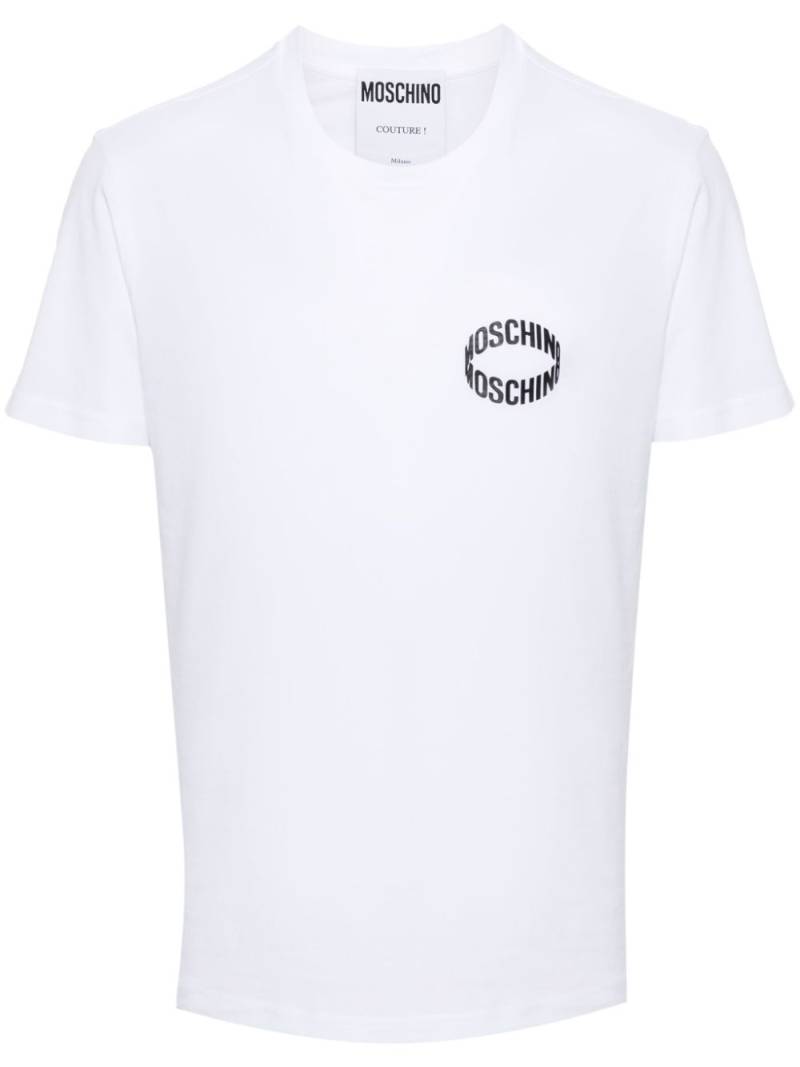 Moschino logo-print cotton T-shirt - White von Moschino