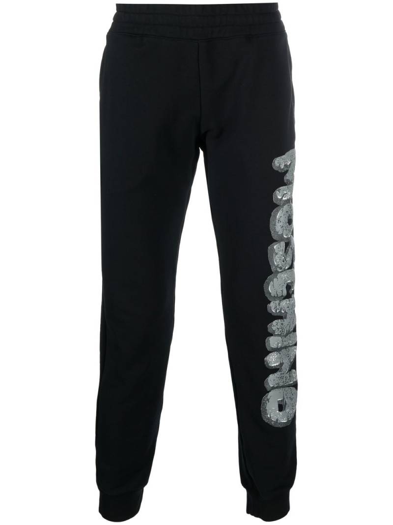 Moschino logo-print detail track pants - Black von Moschino