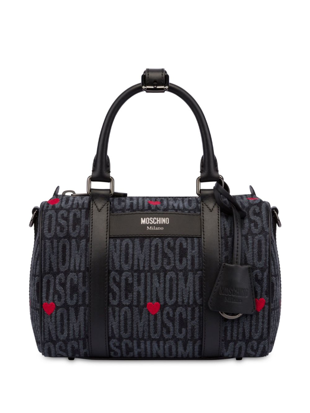 Moschino logo-print duffle bag - Black von Moschino