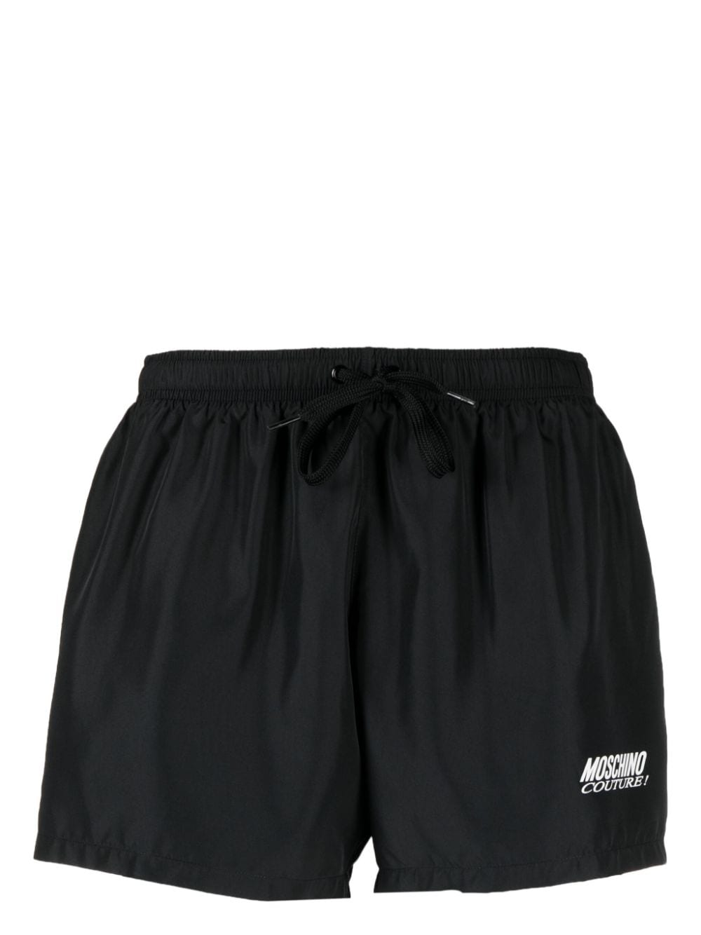 Moschino logo-print elasticated-waist swim shorts - Black von Moschino
