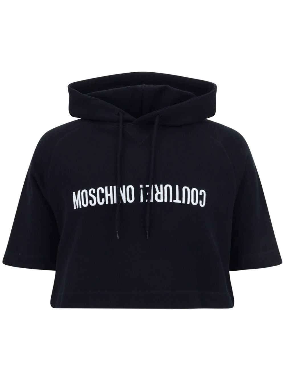 Moschino logo-print hoodie - Black von Moschino
