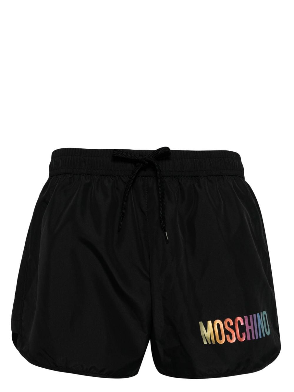 Moschino logo-print swim shorts - Black von Moschino