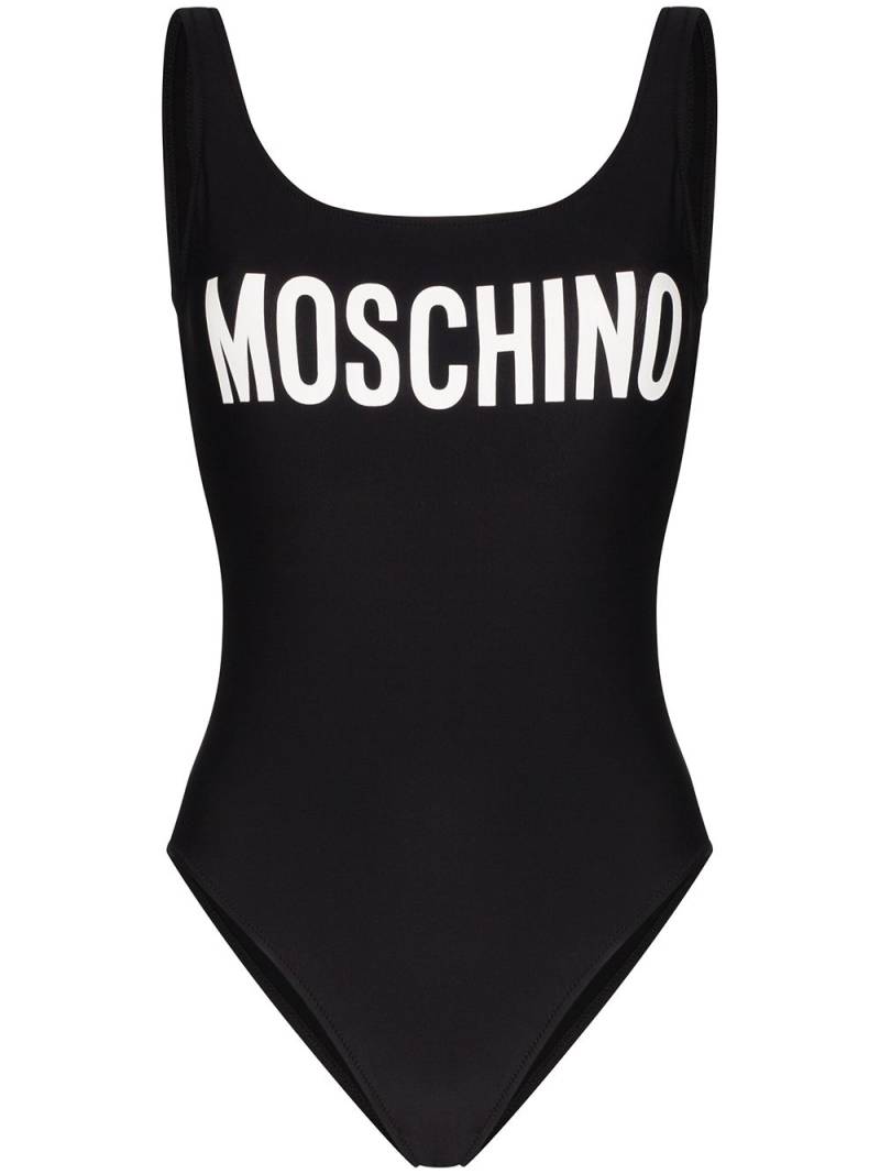 Moschino logo-print swimsuit - Black von Moschino