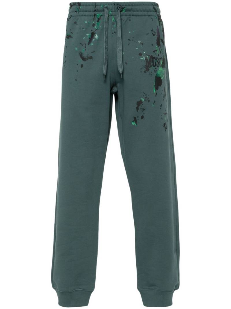 Moschino logo-print track pants - Green von Moschino