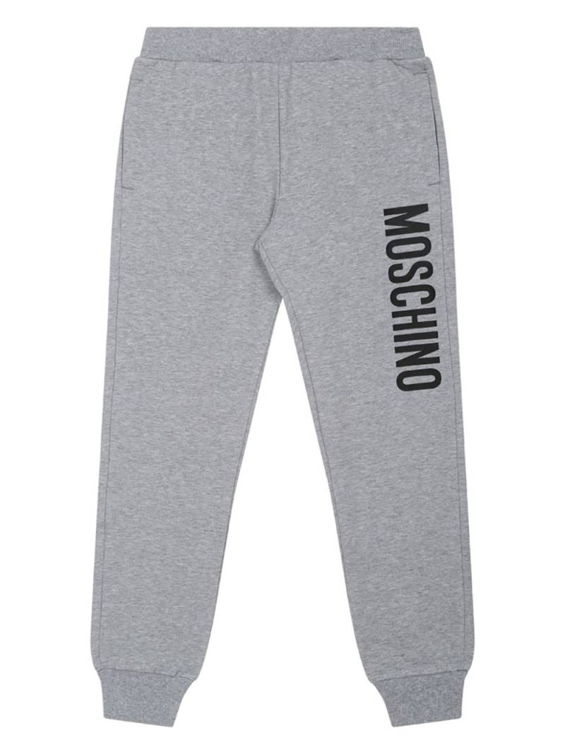 Moschino logo-print track pants - Grey von Moschino